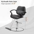 thumbnail image 5 of Zimtown Hydraulic Barber Chair, Adjustable Salon Chair for Hairstyling, Black, 5 of 7