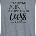 thumbnail image 3 of Instant Message - I'm A Loving Auntie - Women's Racerback Tank Top, 3 of 6