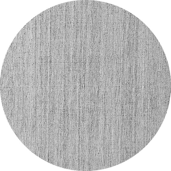Ahgly Company Indoor Round Oriental Gray Industrial Area Rugs, 5' Round