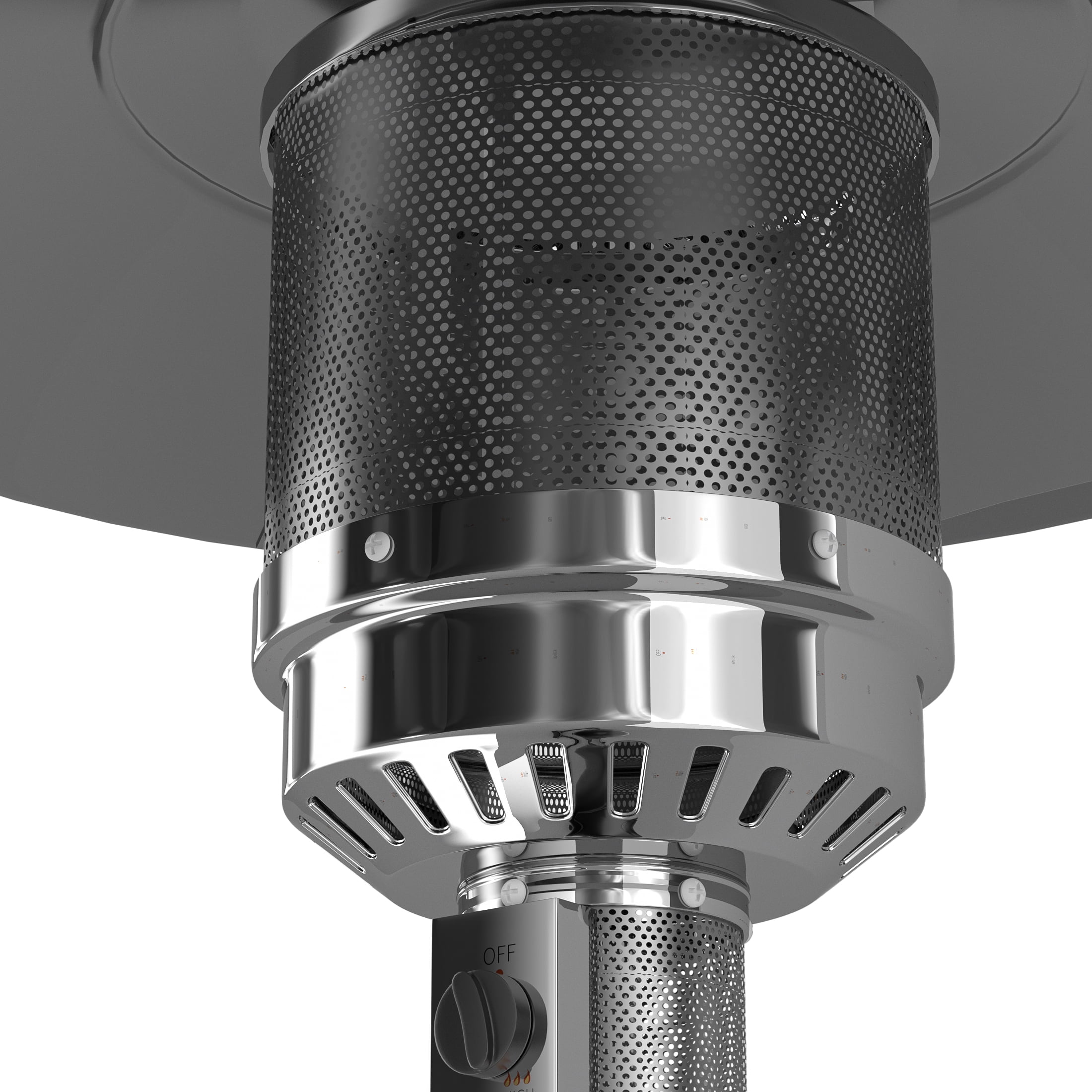 PARIS 47,000 BTU Propane Patio Heater with Wheels for Patio Garden or Restaurant, Bronze