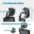 thumbnail image 6 of Adjustable Universal Office Chair Headrest Attachment - Ergonomic Mesh Neck Support Pillow for Comfort and Relaxation, 6 of 6