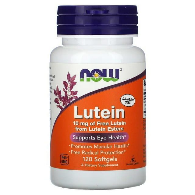 NOW FOODS LUTEIN 120 CAPSULAS