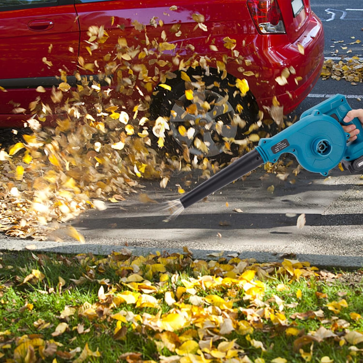 2-in-1 Leaf Blower Cordless & Handheld Vacuum Cleaner Battery Powered - Come with 21V 2 Batteries and Charger - Stepless Speed Control for Lawn Care, Dust Snow Blowing