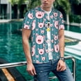 thumbnail image 6 of Lsque Funny Pig Faces Pattern Mens Polo Golf Shirts Funny Graphics Shorts Sleeve Button Shirts Baseball T-shirt-X-Large, 6 of 7