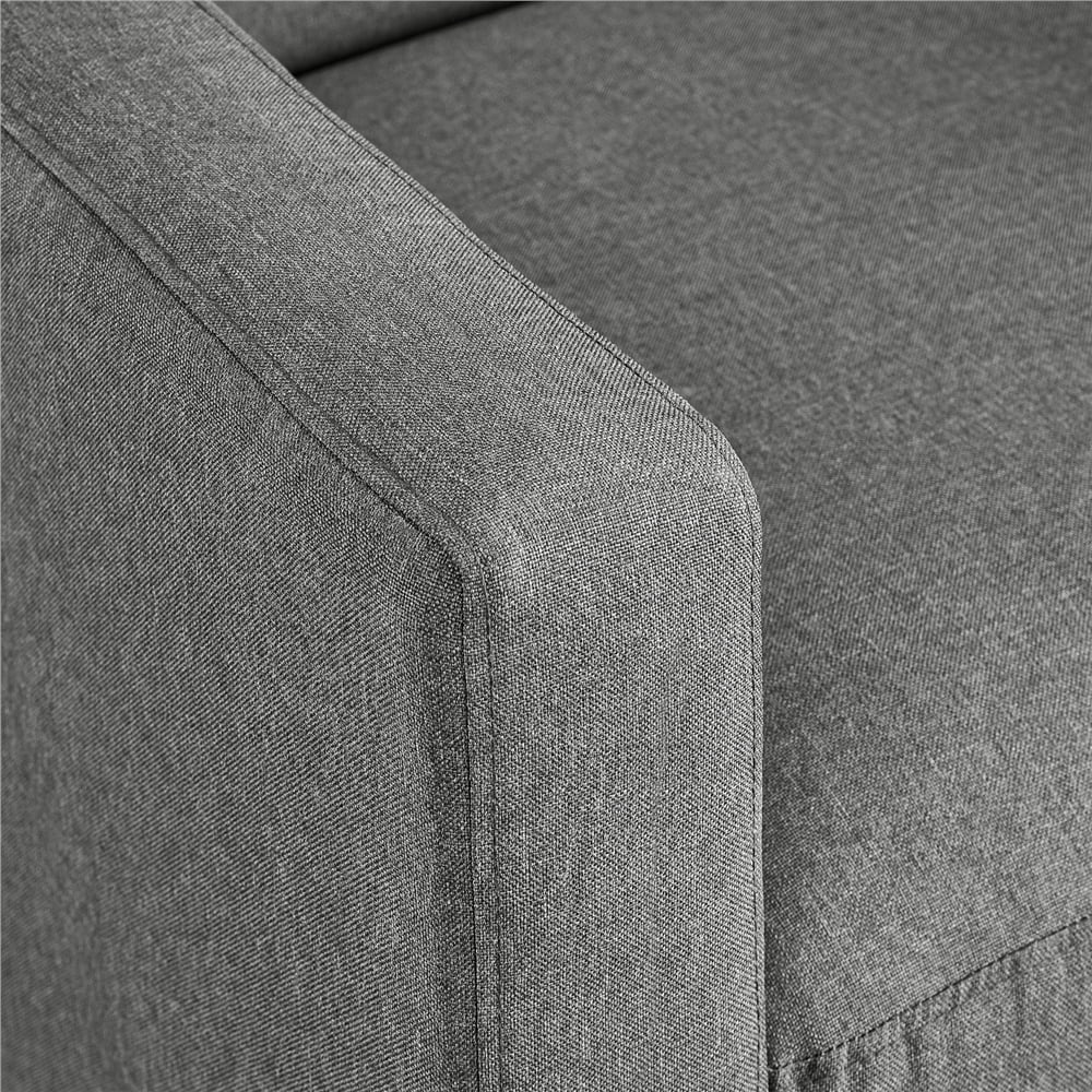 Yaheetech Modern Fabric Recliner Chair with Pocket Spring for Home Theater, Gray