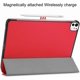 thumbnail image 4 of Funda Protectora de Cuero PU para iPad Pro 11" M4 2024 (5ª Gen) con Soporte Magnético, Rojo, 4 of 7