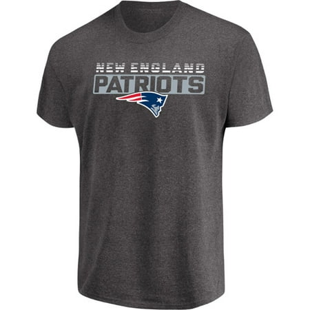 New England Patriots Memorabilia - Men's Majestic Heathered Charcoal New England Patriots Come Into Play T-Shirt