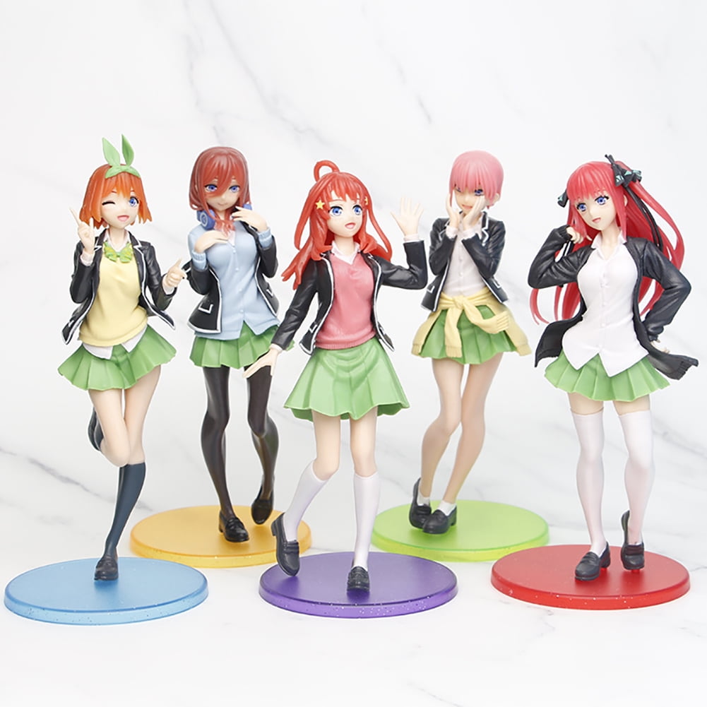 Amyove 5pcs Bridal Model Mini Figure Cartoon Hand Made Model Doll