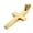 Gold, variant on 925 Sterling Silver Simple Unisex Mens Cross Pendant