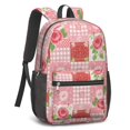 thumbnail image 2 of Pioneer Flower Floral Print Pattern 17" School Backpacks for Teens,Waterproof Oxford Fabric,S-Shape Padded Straps for School,Travel,Hiking,Camping, 2 of 5