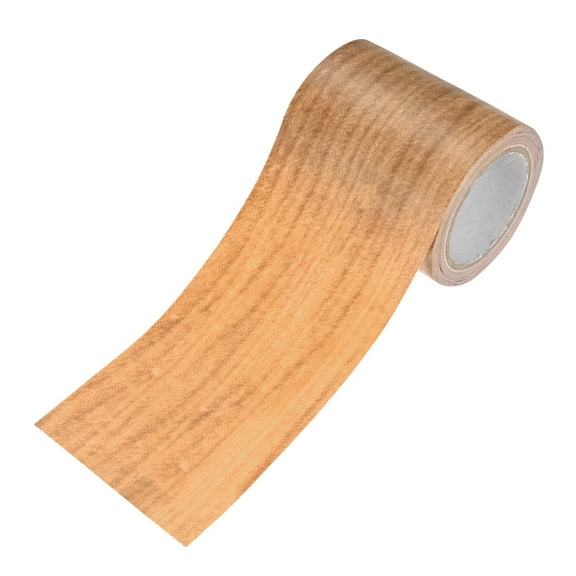 Uxcell 1-Roll Wood Grain Repair Tape, 2.24inch x 15ft Self-Adhesive Wood Floor Tape, Realistic Textured Repair [Chestnut Maple]