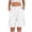 White, variant on FengLS Womens Workwear Shorts Outdoor Athletic Shorts Comfy Drawstring Elastic Waistband Short Pants Summer Hiking Beach Shorts
