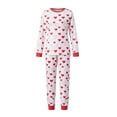 thumbnail image 2 of Rdhnmea Family Matching Valentine's Day Pajama Set Heart Print Long Sleeve Shirt Tops and Pants Valentines Sleepwear Holiday Pjs Outfits, 2 of 10