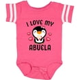thumbnail image 3 of Inktastic I Love My Abuela with Cute Penguin and Hearts Girls Baby Bodysuit, 3 of 5