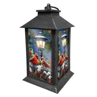 Briarwood Lane Winter Glow Cardinals Lantern