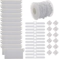 thumbnail image 1 of Kit de Réparation d'Accessoires de Store Vertical avec Chaîne de 10M et Connecteur Plastique Remplacement DIY/accessoires de Store Vertical et Crochets Supérieurs (3.5 Pouces (89mm)), 1 of 4