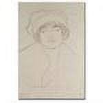 Gustav Klimt 'Portrait of a Young Woman' Canvas Art