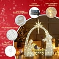 thumbnail image 3 of Recaceik Lighted Outdoor Nativity Scene for Christmas Decor, 3.8ft Outdoor Nativity Display Set Yard Decoration W/280 Warm Lights, 3 of 5