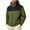 Green, variant on Mens Lightweight Hooded Utility Jacket Zip Pockets Loose Waterproof Wind Resistant Outerwear for Road Trip Fishing Everyday Outdoor Utility Jacket