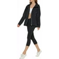 thumbnail image 5 of Calvin Klein Women's Hooded Performance Side-Snap Rain Jacket, Black, S, 5 of 5