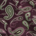 thumbnail image 2 of Superior Paisley Cotton Flannel Pillowcase Set, King, Purple, 2 of 5