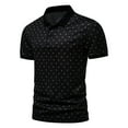 thumbnail image 2 of WREESH Mens Fashion Casual Slim Fit Shirts Button Down Graphic Printed Short Sleeve Shirts Performance Moisture Wicking Shirts Black, 2 of 4