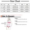 thumbnail image 3 of OKBOP Bikinis,Brazilian Bikini Three Piece Set Print Color Blocking Lace Up Plus Size Overlay Print Pink Swimsuits for Women Summer Clearance, 3 of 8