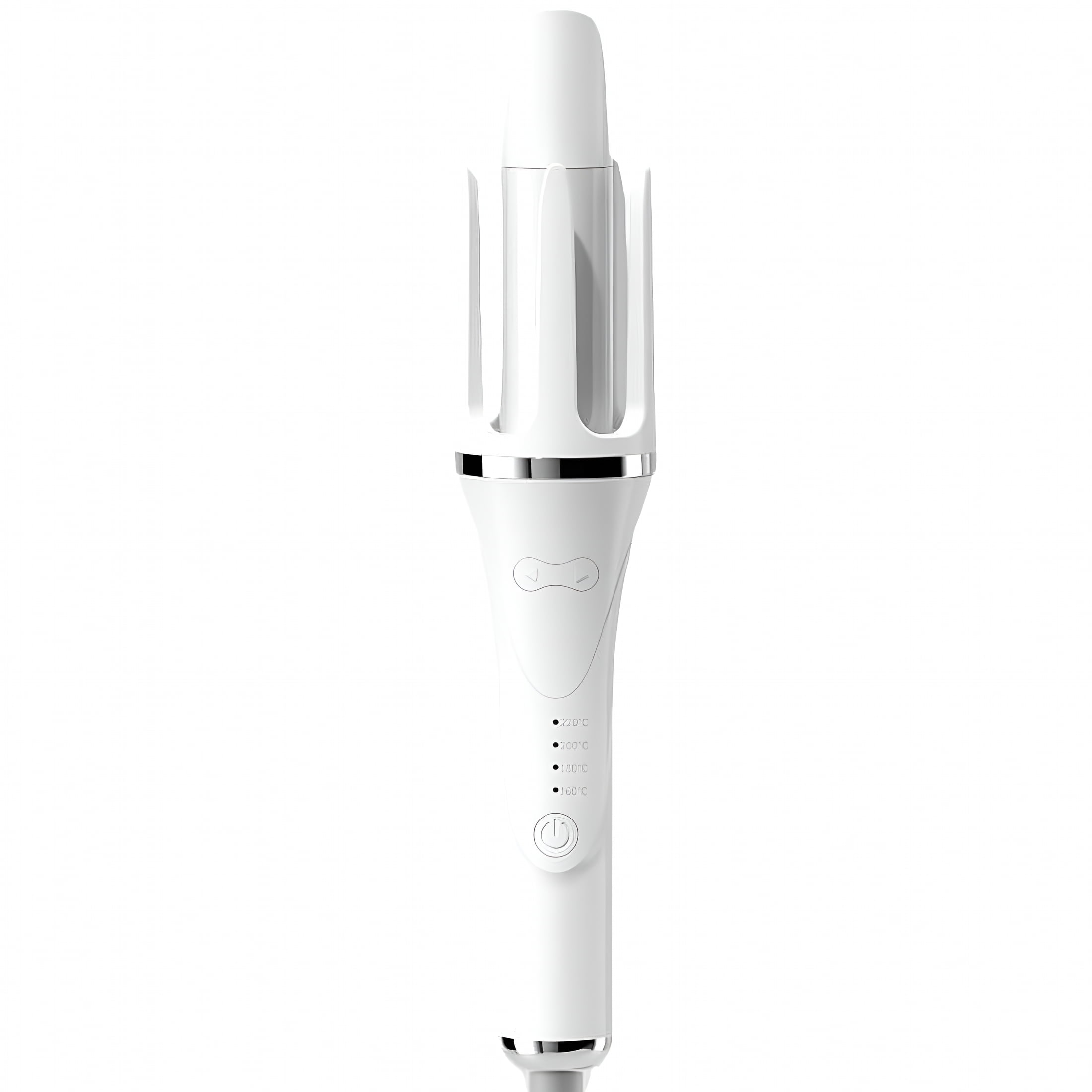 EXLEAF Automatic Curling Iron 2Inch with 4 Adjustable Temps, Ceramic Hairdressing Tools, White