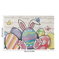 thumbnail image 3 of NWOKYZGH 1Pc Bunny Egg Flower Easter Placemats, 12x16 Inch Seasonal Spring Table Mats for Party Kitchen Dining Decoration, 3 of 6