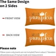thumbnail image 4 of Fall Lumbar Pillow Covers 12X20 Inch Autumn Hello Pumpkin Decorative Rectangle Pillow Cases Orange Linen Throw Pillows Set of 2 Thanksgiving Farmhouse Home Decor For Room Porch Patio Couch Outdoor, 4 of 6