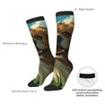 thumbnail image 6 of Fotbe Happy Dog In Flower Field print Women's Men's Novelty Crew Socks Cotton Socks Knee High Socks for Walking,Running,Nurses,Pregnancy, 6 of 8