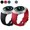 Black+Red, variant on Gear S2 Watch Band, Amerteer Soft Silicone Replacement Sport Band for Samsung Gear S2 (SM-R720 / SM-R730 ONLY)