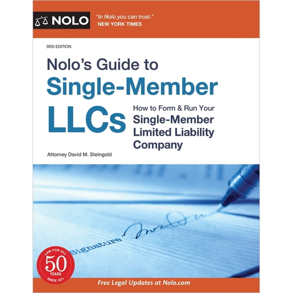 Pre-Owned Nolo's Guide to Single-Member Llcs: How to Form & Run Your Single-Member Limited Liability Company (Paperback) 1413330134 9781413330137