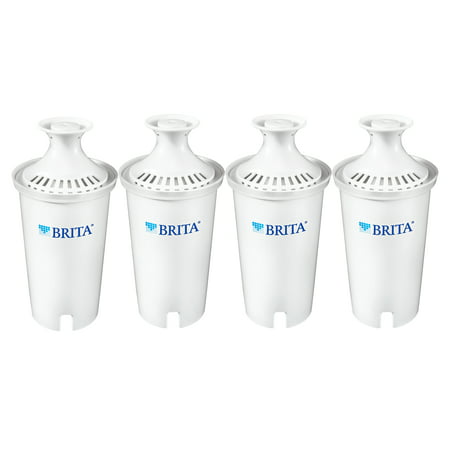 Brita Standard Water Filter, Standard Replacement Filters for Pitchers and Dispensers, BPA Free - 4 (Brita Maxtra Filters Best Price)