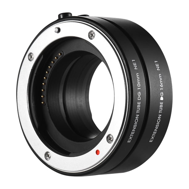Tubo de extensión macro FOTGA NE19 (AF) 10-16 Macro Extension Tube Ring Set 10mm + 16mm Auto Focus Reemplazo de apertura ajustable para Sony Sony A7 A7R A7S NEX7 NEX6 NEX-5N NEX-5C NEX-5R NEX-5T NEX-C Fotga Tubo de extensión macro