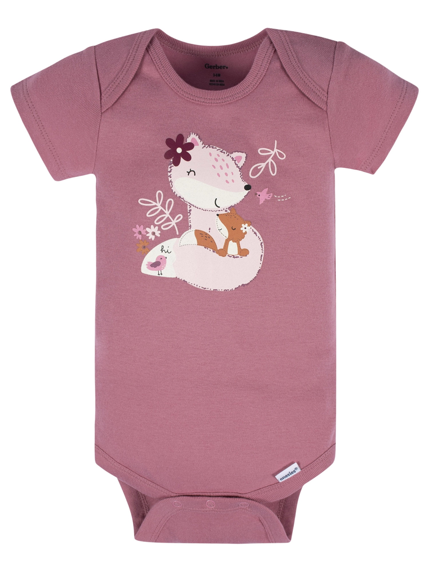 Gerber Baby Girl Bodysuit, 3-Pack, Sizes Preemie -12 Months