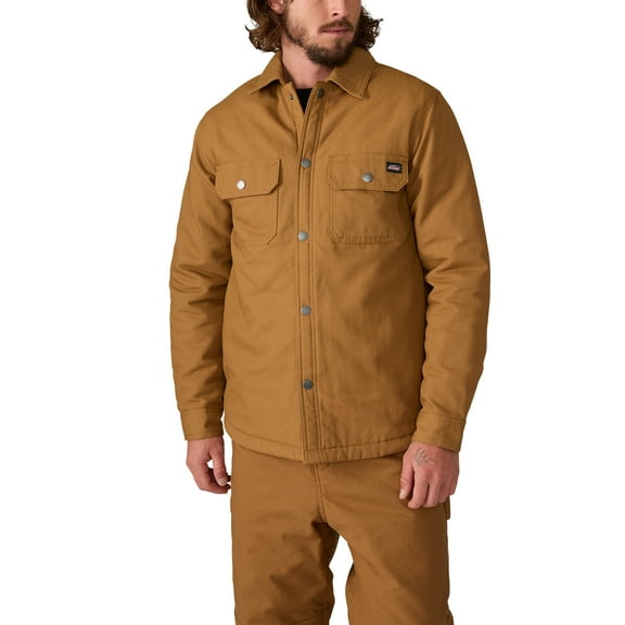 Genuine Dickies Flannel Lined Canvas Shirt Jacket