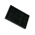 thumbnail image 2 of kurtrusly Versatile Velvet Cloth Jewelry Display Tray Durability And Exquisite Craft Combined Watch Tray 12 Black 1Set, 2 of 6