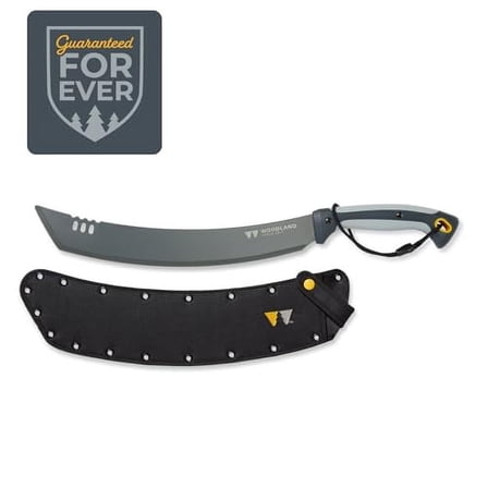 Woodland Tools Co. Heavy Duty Machete with Sheath, Parang, Bolo, Clearing Brush, Tall Grasses, Hunting, Camping (11-8002-100)