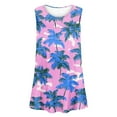 thumbnail image 5 of Frostluinai Summer Tank Tops for Women Plus Size Sleeveless Crew Neck Loose Fit Tunics Funny Palm Tree Print Beach Tanks Gifts, 5 of 5