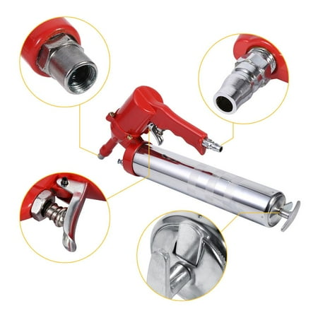 Iron Force Air Tool Set EOTVIA Air Operated Grease Gun,Grease Gun,Manual One-Hand Pistol Grip Air Pneumatic Compressor Pump Grease Gun W/ Extension Set Home Tool ()