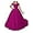 Fuchsia, variant on Girls Off-Shoulder Lace & Tulle Flower Girl Dress – Elegant Wedding Pageant Gown, A-Line Floor-Length (Ages 2-16)