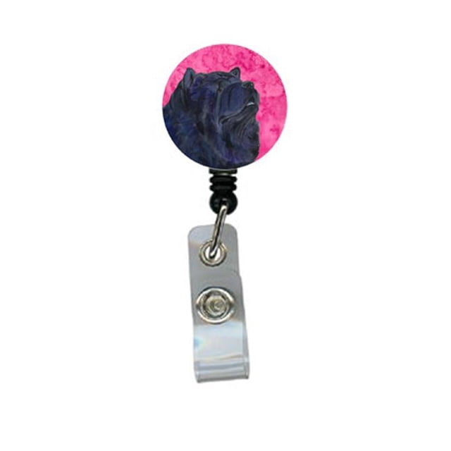 Chow Chow Bobine Rétractable pour Badge Ou Porte-Identité avec Pince