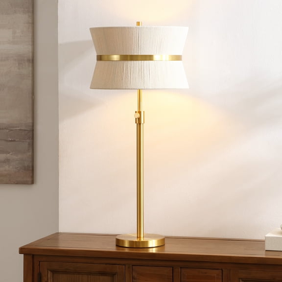 Safavieh Mika 14" Modern Metal Table Lamp, Natural/Gold