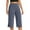 20# Blue, variant on Capri Pants for Women High Waist Wide Leg Petite Yoga Capris with Pockets Stretchy Loose Fit Casual Workout Khaki S
