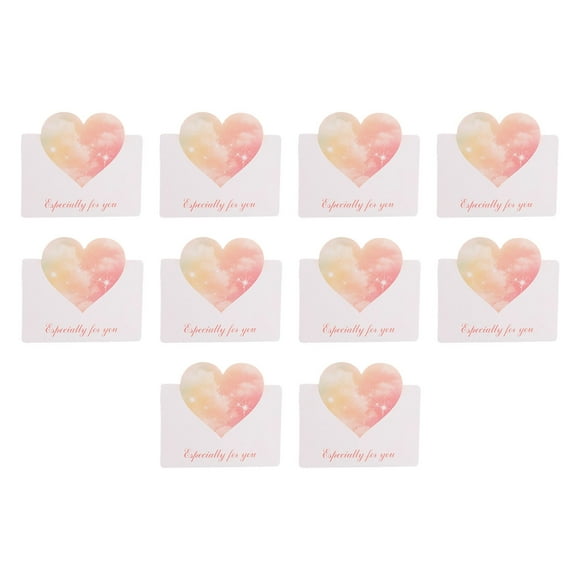 Hearth & Gear Carte 3D Carte de la Saint-Valentin Carte Fraîche Merci et Bénédiction Petite Carte (10 par Paquet) Note Papeterie 1er Anniversaire Cartes Faites à la Main avec Enveloppes Cartes Postales « Miss You » Désolée pour Votre Perte Cartes