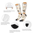 thumbnail image 3 of Balery Shiba Head Face Calcetines novedosos Calcetines deportivos Calcetines hasta la rodilla Calcetines de algodón Calcetines originales y geniales, 3 of 6
