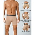 thumbnail image 5 of Finetoo Men's Underwear Boxer Briefs Moisture Wicking Breathable Cotton Stretchy Brief for Men 3 or 5 Pack, 5 of 6
