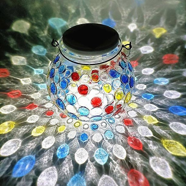 Solar Lanterns - Solar Hanging Lantern Outdoor Waterproof Solar Table Lamps Night Lights for Garden, Patio, Party, Yard, Outdoor Indoor Decor (Peacock