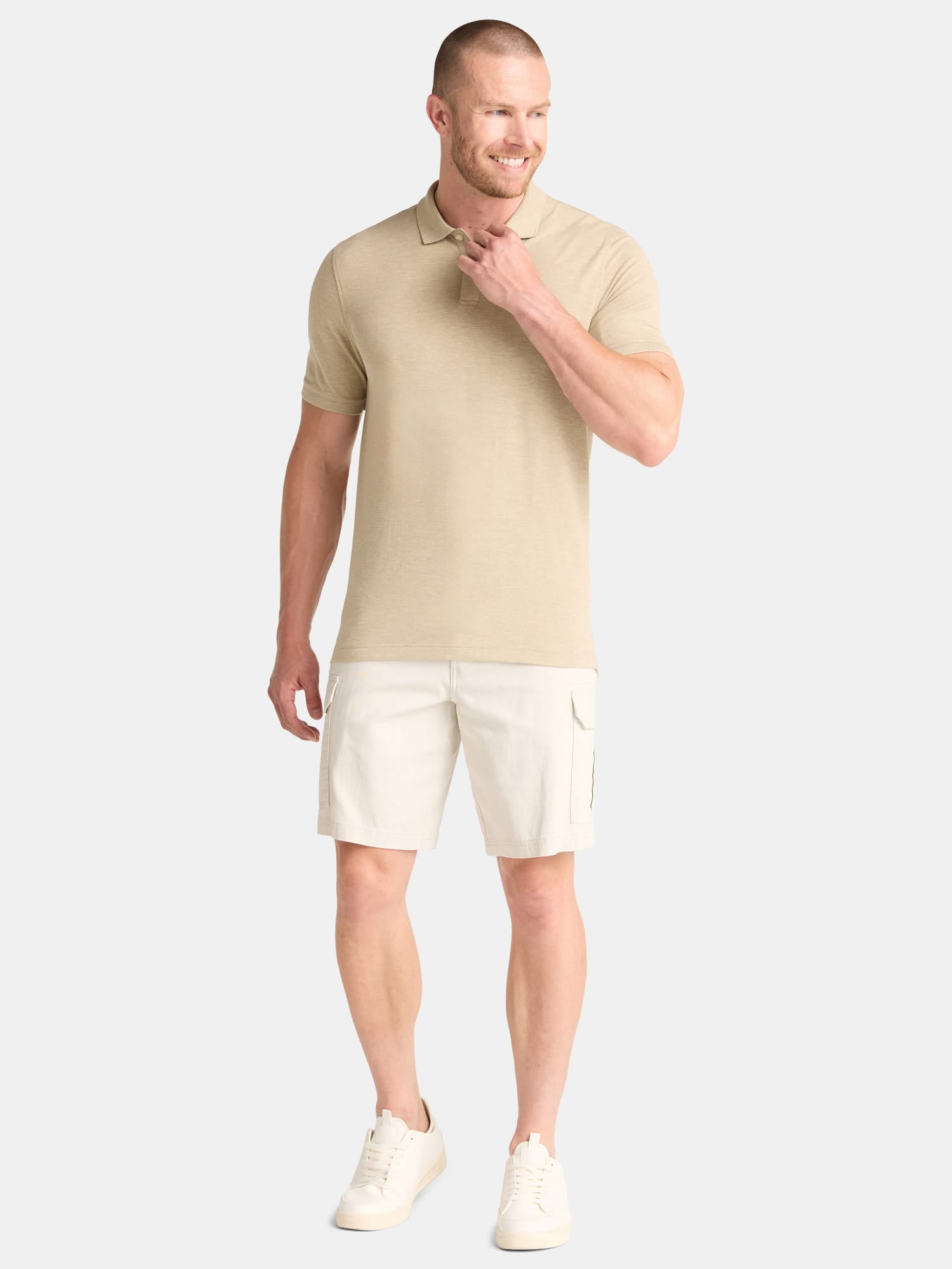 George Men's & Big Men's Active Fit 2-Pack Pique Polo Shirt, Sizes XS-3XL